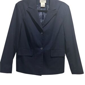 Worthington Stretch Navy Blue Blazer - Size 12